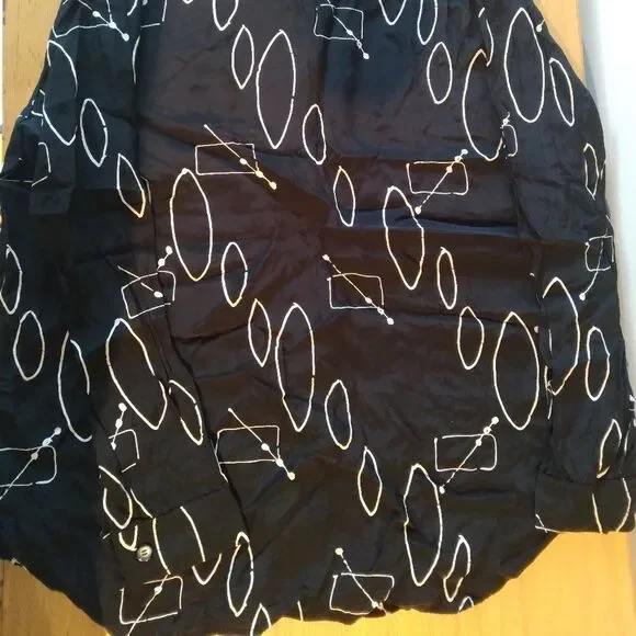 Vintage Cafe Abstract Geometric Button Down Shirt - Picture 7 of 7